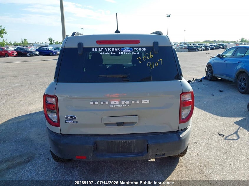 2024 Ford Bronco Sport Big Bend VIN: 3FMCR9B64RRF14774 Lot: 20269107