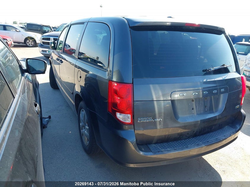 Vin: 2c4rdgbg0fr680169, lot: 10280127, dodge grand caravan se 20153