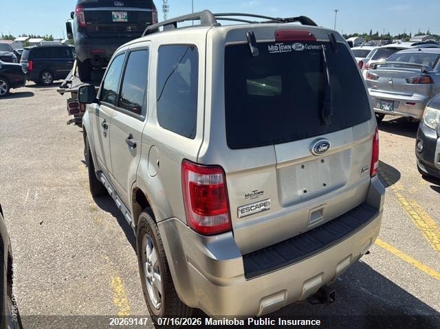 Vin: 1fmcu9dg1akd14366, lot: 10280131, ford escape xlt v6 20103