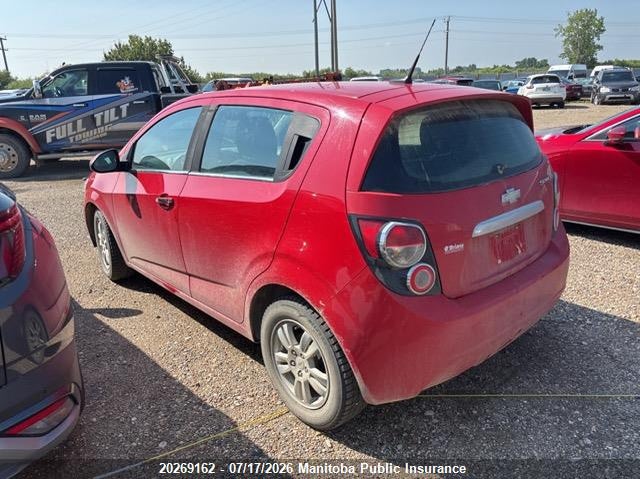 Vin: 1g1jc6ehxc4129642, lot: 10280146, chevrolet sonic lt 20123