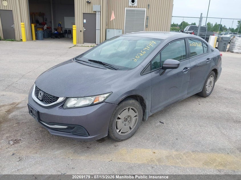 2014 Honda Civic, По кругу, IAAI, VIN 2HGFB2F49EH005339 — фото 2