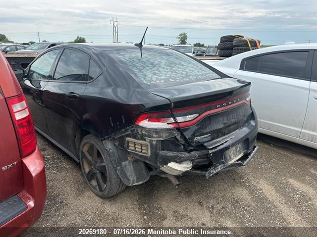 Vin: 1c3cdfbbxfd316305, lot: 10280164, dodge dart sxt 20153