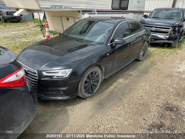 2017 AUDI A4 SEDAN 2.0L I4 FI DOHC 16V NF4