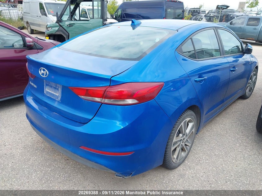 Vin: kmhd84lf1ju689831, lot: 10280372, hyundai elantra gls 20184