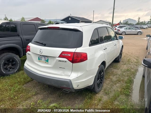 2009 Acura Mdx VIN: 2HNYD28259H506743 Lot: 20269422