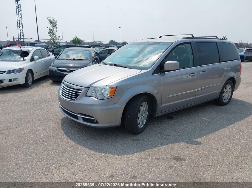 Vin: 2c4rc1bg2fr740081, lot: 10280523, chrysler town & country touring 20152