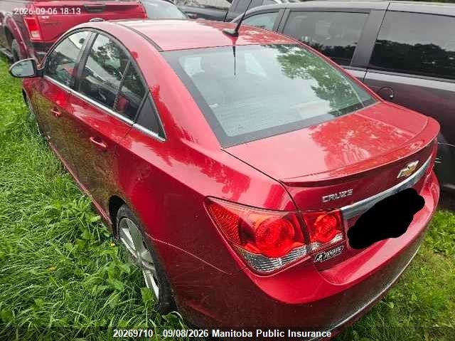 Vin: 1g1pe5sb4d7306152, lot: 10280694, chevrolet cruze lt turbo 20133