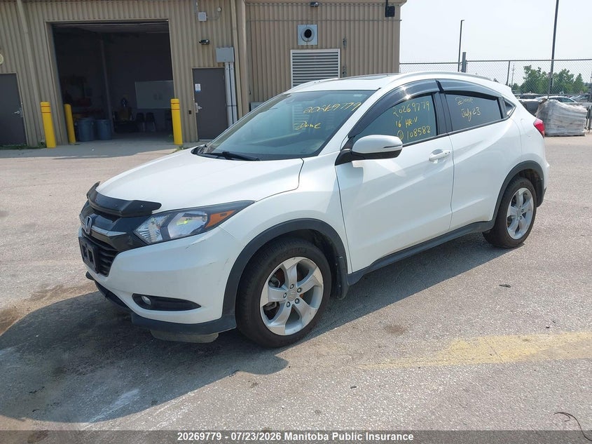 Vin: 3czru6h73gm108582, lot: 10280763, honda hr-v ex-l 20162