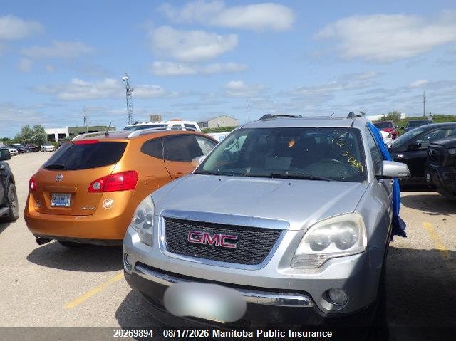 2010 GMC Acadia, Theft Recovery, IAAI, VIN 1GKLVMED8AJ137107 — photo 2