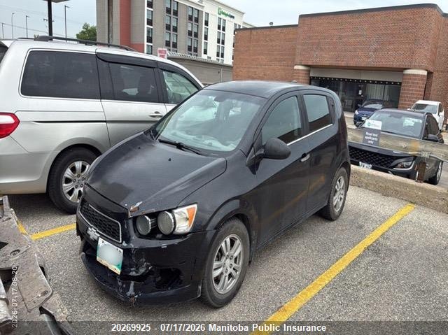2013 Chevrolet Sonic, Front, IAAI, VIN 1G1JC6EH8D4240742 — photo 2