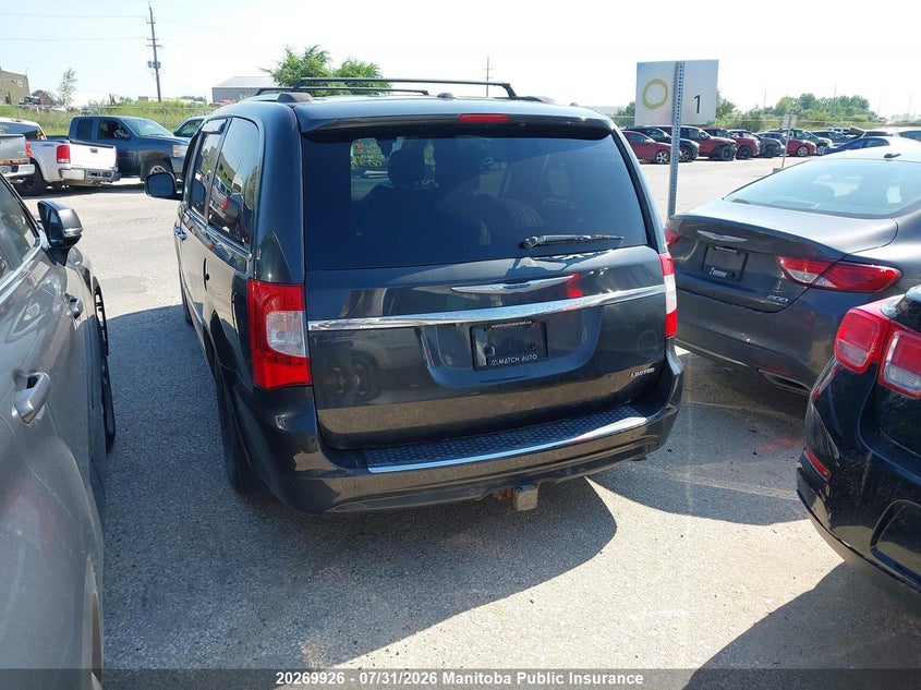 Vin: 2c4rc1gg8cr375684, lot: 10280910, chrysler town & country limited 20122