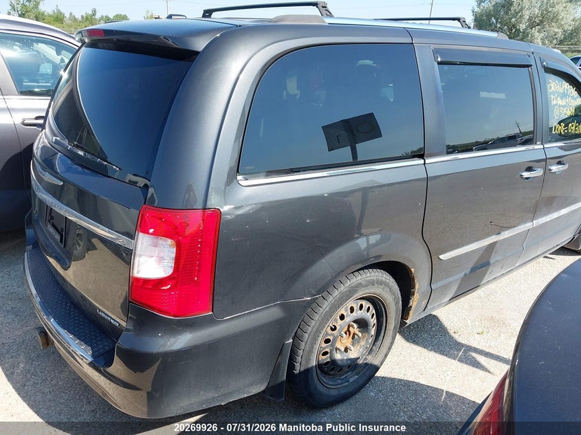 Vin: 2c4rc1gg8cr375684, lot: 10280910, chrysler town & country limited 20123