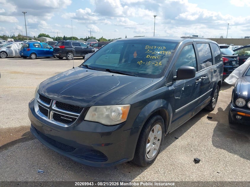 2012 Dodge Caravan, Left Side, IAAI, VIN 2C4RDGBG4CR128413 — photo 2