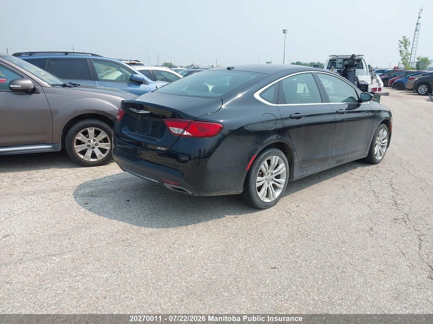 Vin: 1c3cccag2fn740148, lot: 10280995, chrysler 200 limited v6 20154