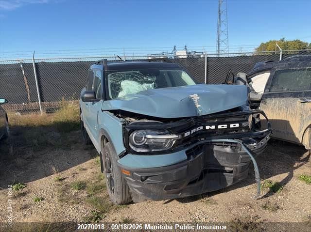 Vin: 3fmcr9c67nre06853, lot: 10281002, ford bronco sport null 2022 img_1