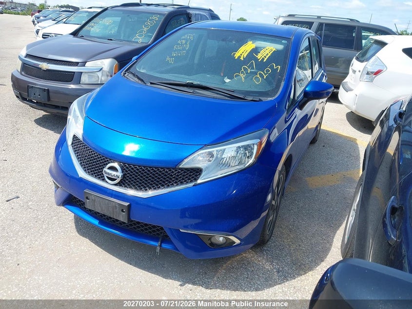 Vin: 3n1ce2cp5gl393058, lot: 10281187, nissan versa note sr 20162