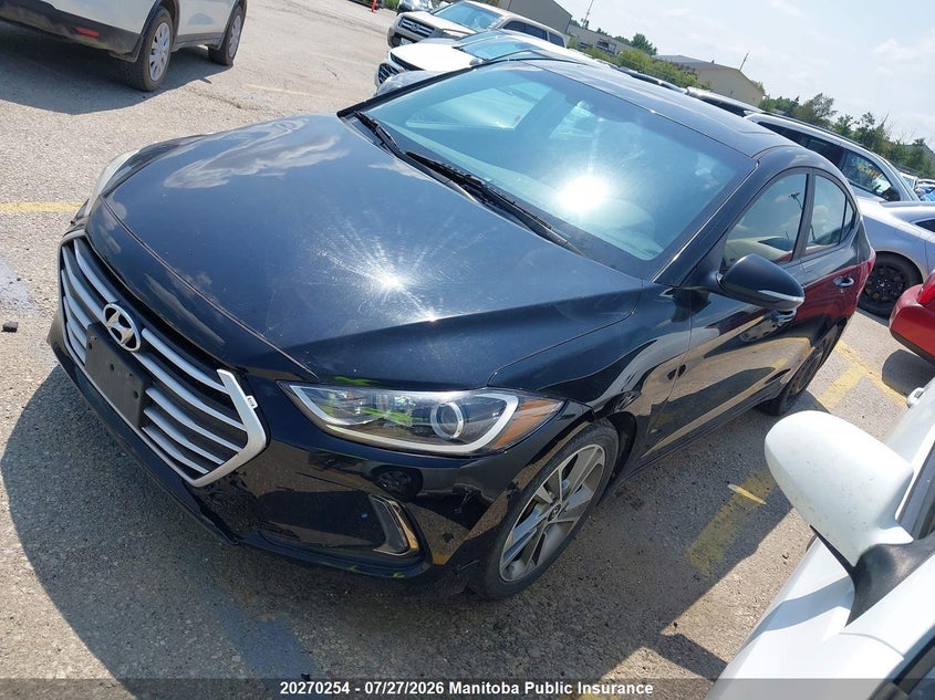 Vin: kmhd84lf8hu425631, lot: 10281238, hyundai elantra gls 20172