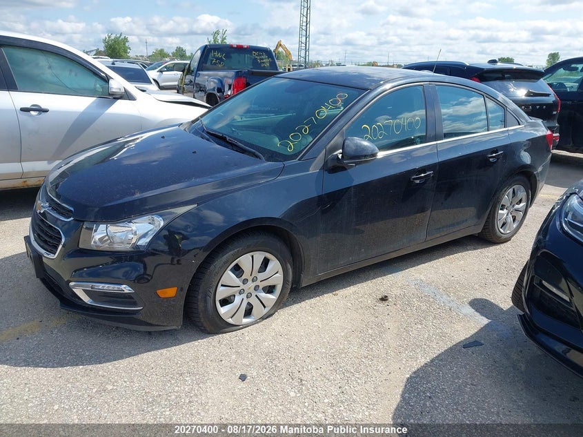 2015 Chevrolet Cruze Lt Turbo, Hail, IAAI, VIN 1G1PC5SB7F7255092 — photo 2