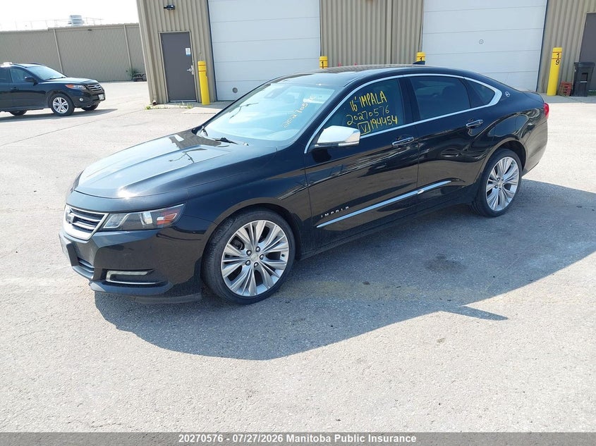 Vin: 2g1145s30g9194454, lot: 10281560, chevrolet impala ltz v6 20162