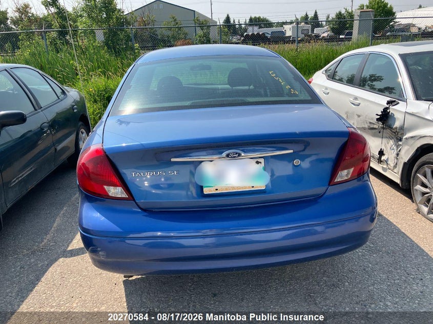 2003 FORD TAURUS SEDAN 3.0L V6 FI OHV F2