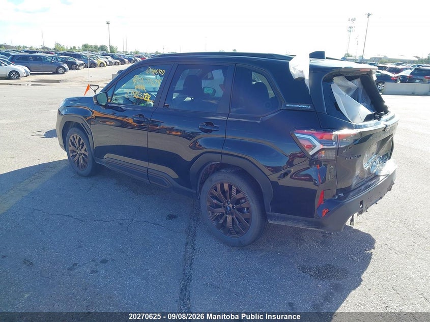 Vin: jf2sldhc0sh560970, lot: 10281609, subaru forester 2.5i sport 20253