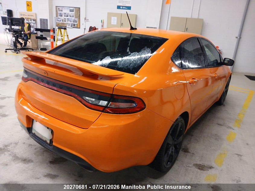 Vin: 1c3cdfeb5ed866795, lot: 10281665, dodge dart gt 20144