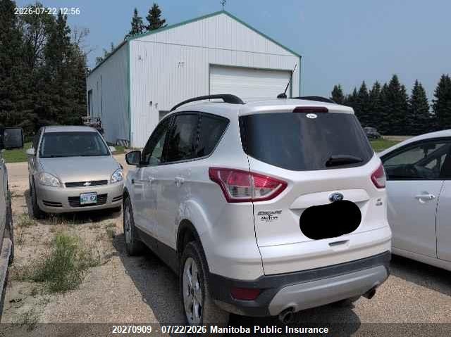 Vin: 1fmcu9gx2fua84750, lot: 10281893, ford escape se 20153