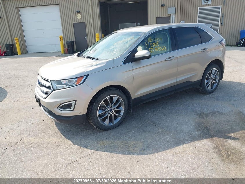 Vin: 2fmpk4k89hbb65523, lot: 10281940, ford edge titanium 20172