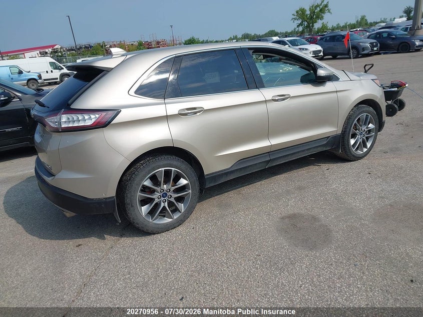 Vin: 2fmpk4k89hbb65523, lot: 10281940, ford edge titanium 20174