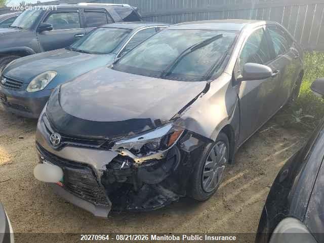 2016 Toyota Corolla, Удар спереди, IAAI, VIN 2T1BURHE3GC661071 — фото 2