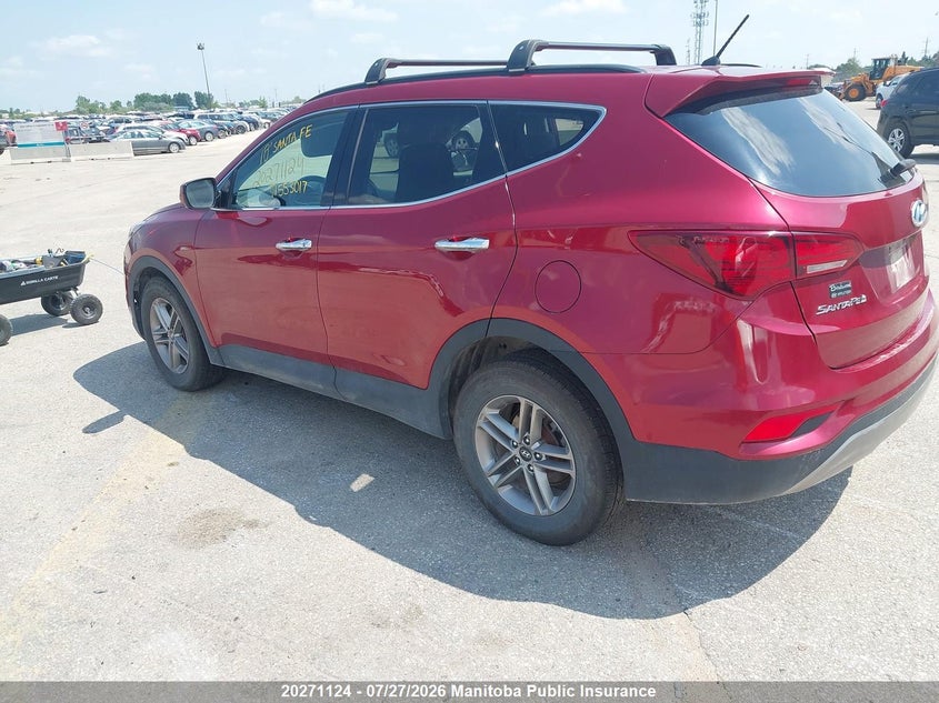 Vin: 5xyztdlb9jg553017, lot: 10282108, hyundai santa fe sport 20183