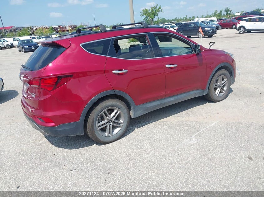 Vin: 5xyztdlb9jg553017, lot: 10282108, hyundai santa fe sport 20184