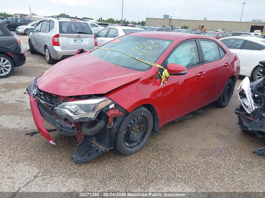 2014 Toyota Corolla, Front, IAAI, VIN 2T1BURHEXEC052556 — photo 2
