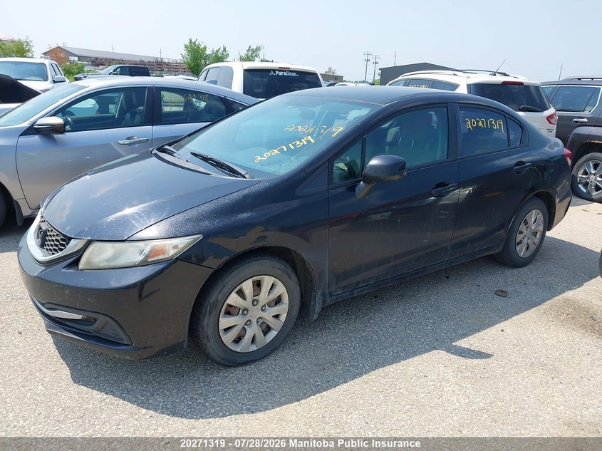 Vin: 2hgfb2f46dh005233, lot: 10282303, honda civic lx 20132
