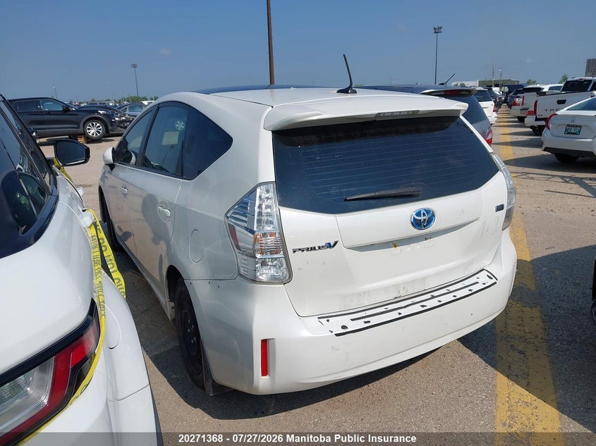 Vin: jtdzn3eu8c3039895, lot: 10282352, toyota prius v 20123