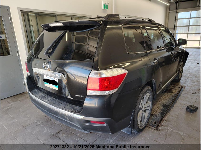 Vin: 5tddk3eh8bs051516, lot: 10282366, toyota highlander limited v6 20113