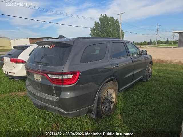 Vin: 1c4rdjdg3sc530361, lot: 10282436, dodge durango gt 20254