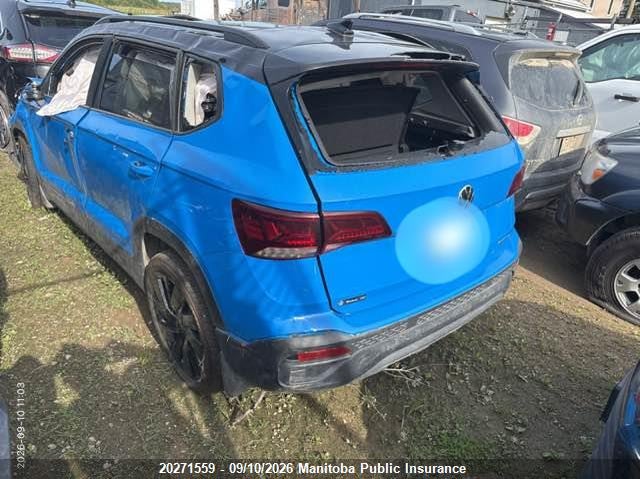 Vin: 3vvlx7b29rm120360, lot: 10282543, volkswagen taos comfortline 1.5 tsi null 20243