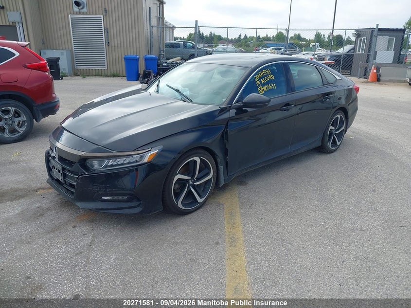 Vin: 1hgcv1f3xka803631, lot: 10282565, honda accord sport 20192