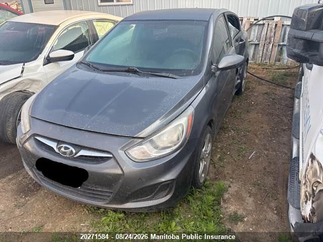 2012 HYUNDAI ACCENT HATCHBACK 1.6L I4 FI DOHC 16V NF4