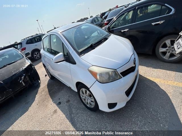 Vin: jtdktud36cd528943, lot: 10282870, toyota yaris le 2012 img_1