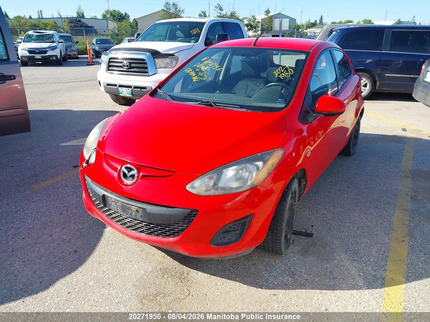 Vin: jm1de1hy7b0123946, lot: 10282934, mazda mazda2 gx 20112
