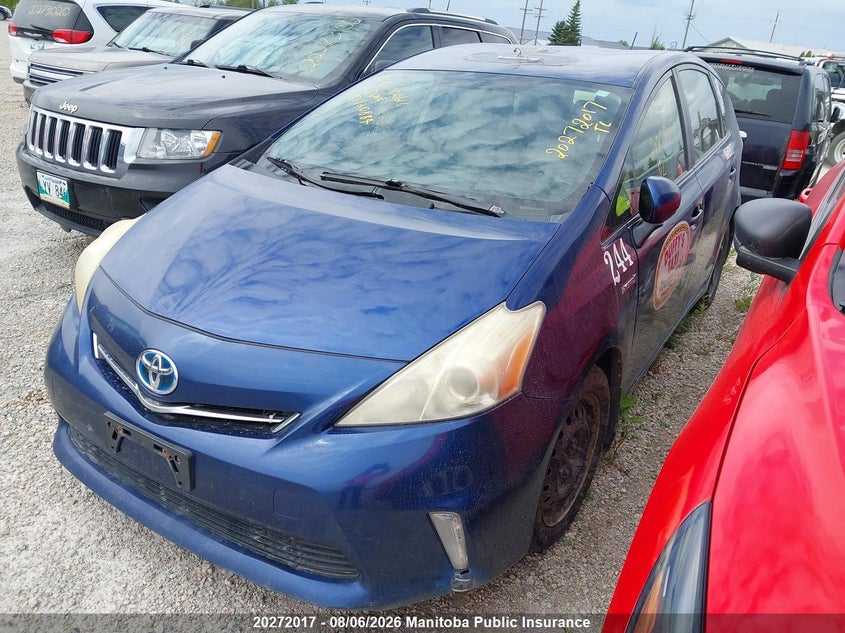 Vin: jtdzn3eu3c3120884, lot: 10283001, toyota prius v 20122