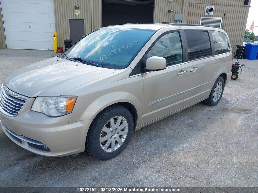 Vin: 2c4rc1bgxer297550, lot: 10283136, chrysler town & country touring 20142