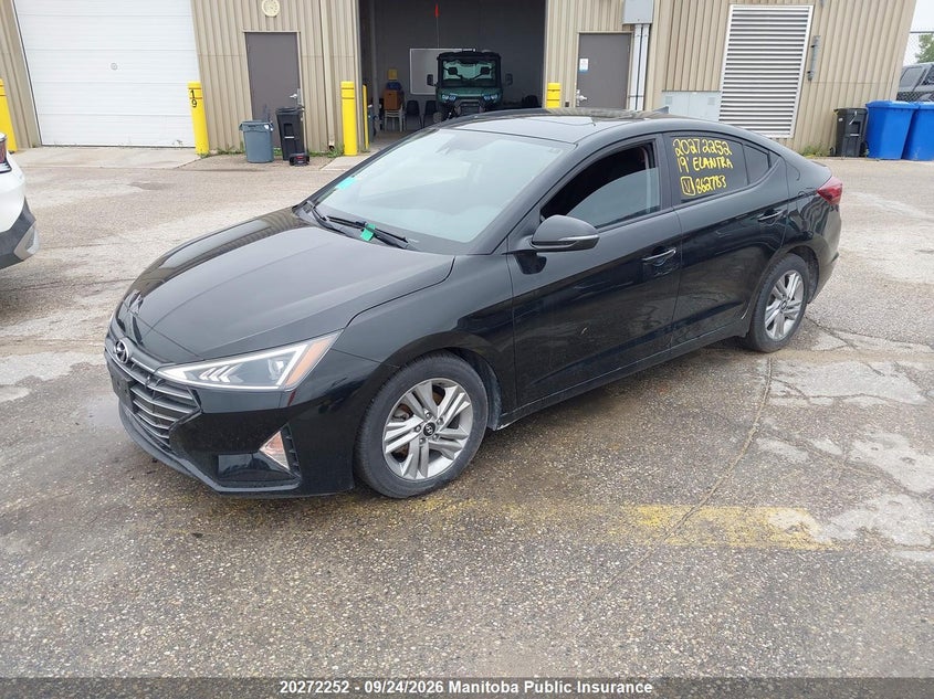 Vin: kmhd84lf3ku862783, lot: 10283236, hyundai elantra preferred 20192