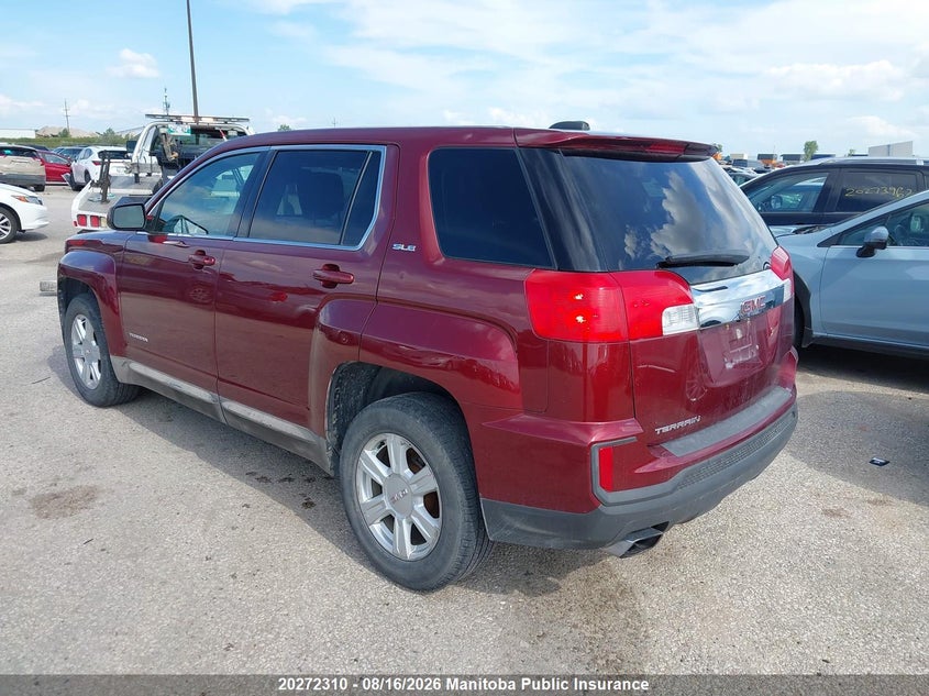 Vin: 2gkalmek4g6332199, lot: 10283294, gmc terrain sle 20163