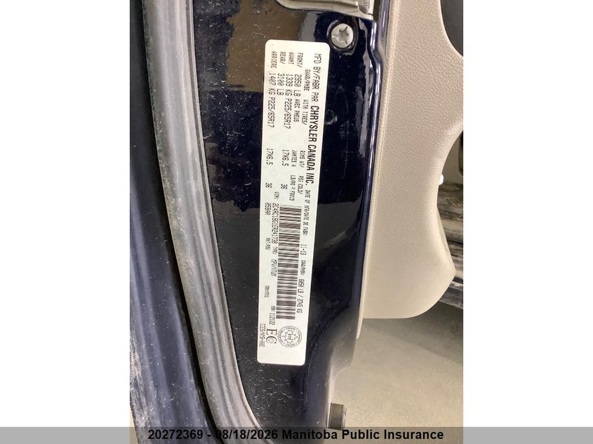 Vin: 2c4rc1bg1er241738, lot: 10283353, chrysler town & country touring 20144