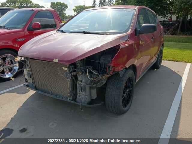 Vin: km8jt3acxcu376297, lot: 10283369, hyundai tucson gls 20122