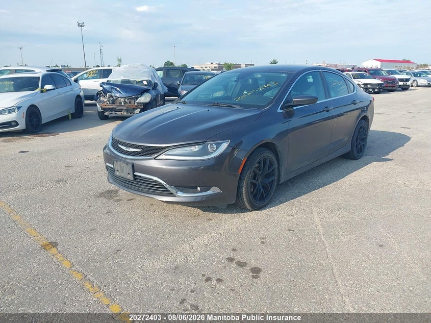 Vin: 1c3cccag6fn736863, lot: 10283387, chrysler 200 limited v6 20152
