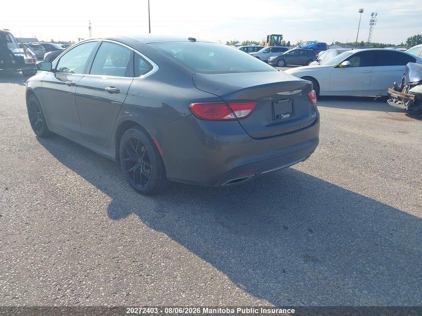 Vin: 1c3cccag6fn736863, lot: 10283387, chrysler 200 limited v6 20153